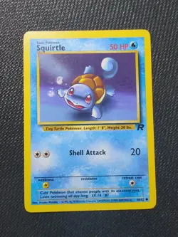 Pokemon TCG Squirtle Team Rocket 68 Regular Unlimited Common - Image 1