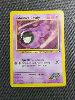 Pokemon TCG Sabrina's Gastly Gym Heroes 93/132 Regular Unlimited Common - Image 1