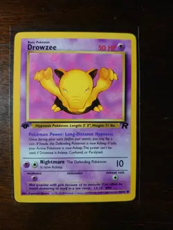 Pokemon TCG Drowzee Team Rocket 54 Regular 1st Edition Common - Image 1
