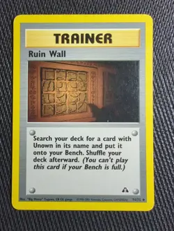Pokemon TCG Ruin Wall Neo Discovery 74 Regular Unlimited Uncommon - Image 1