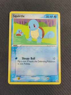 Pokemon TCG Squirtle EX FireRed & LeafGreen 82 Regular Common - Image 1