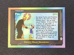Pokemon - Topps - Electric Shock Showdown EP14 - NH - TV Animation - Pikachu - Image 2