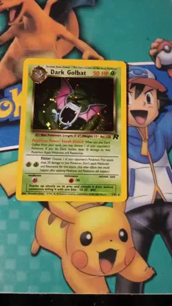 Pokemon TCG Dark Golbat Holo Rare Unlimited 7/82 Team Rocket English 2000 - Image 1