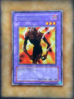 Yugioh Flame Ghost LOB-029 Rare NM - Image 1