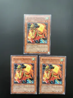 Yugioh Hand of Nephthys FET-EN006 Common Unlimited Edition HP X3 - Image 1