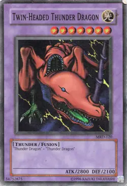 Twin-Headed Thunder Dragon Super Rare Unlimited Metal Raiders MRD-120 HP - Image 1