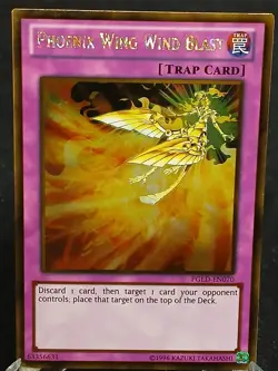 Yu-Gi-Oh! Phoenix Wing Wind Blast PGLD-EN070 GUR MP - Image 1