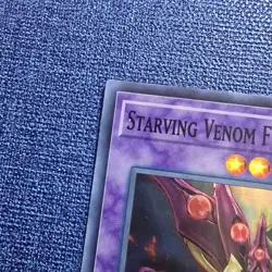 Yugioh Starving Venom Fusion Dragon FIGA-EN060 - Super Rare - 1st Edition - MP - Image 3