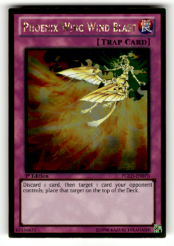 Phoenix Wing Wind Blast PGLD-EN070 1st Edition Gold Rare Premium Gold LP - Image 1