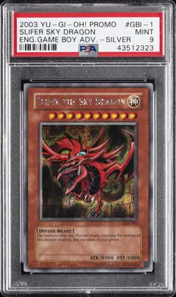 2003 YU-GI-OH! PROMO #001 SLIFER THE SKY DRAGON PSA 9 - Image 1