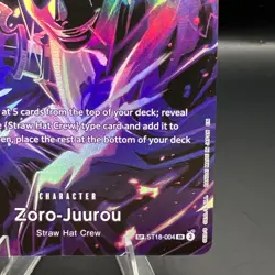 Zoro-Juurou ST18-004 SP Alt Art SR English | One Piece Legacy of the Master - Image 5
