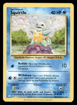 Squirtle Classic Collection Holofoil Trading Card Game Classic 001/034 NM - Image 1