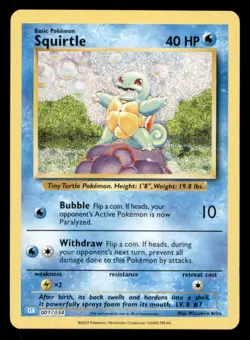 Squirtle Classic Collection Holofoil Trading Card Game Classic 001/034 NM - Image 1