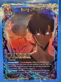 Union Arena Solo Leveling Sung Jinwoo WINNER UEPR/SLG-1-019 English Promo Sealed - Image 1