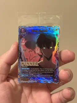 Sung Jinwoo Alternate Art Winner Foil - UEPR/SLG-1-019 NM - Union Arena - Image 1