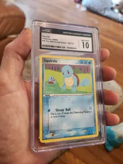 CGC 10 GEM MINT 2004 Pokemon Squirtle 82/112 EX FireRed & LeafGreen Card - Image 1