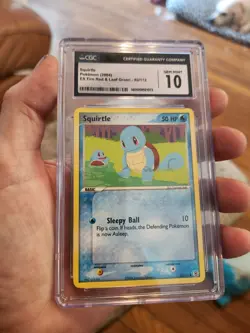 CGC 10 GEM MINT 2004 Pokemon Squirtle 82/112 EX FireRed & LeafGreen Card - Image 2