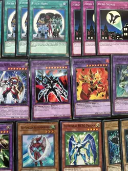 YuGiOh 70 Card Sleeved Jaden Elemental Hero Neos Deck w/Extra & Side - Image 3