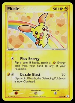 Pokemon Card Hidden Legends Plusle 69/101 Common - Image 1