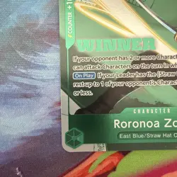 Roronoa Zoro (Winner Pack 2025 Vol. 3) EB02-019 One Piece Promotion Card - MINT - Image 4