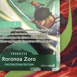 Roronoa Zoro (Winner Pack 2025 Vol. 3) EB02-019 One Piece Promotion Card - MINT - Image 5