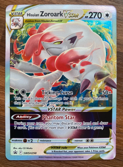 Hisuian Zoroark VSTAR SWSH298 Sword & Shield Promo Cards Holo TCG - Image 1