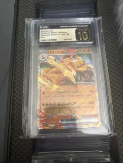 CGC PRISTINE 10 Charizard EX 006/165 Japanese Pokemon 151 Sv2a 2023 Pokemon Card - Image 1