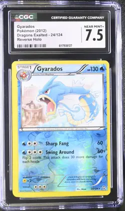 CGC 7.5 Gyarados 2012 Dragons Exalted 24/124 Reverse Holo Pokemon Card - Image 1