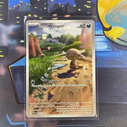 Paldean Wooper 102/094 Phantasmal Flames Illustration Rare Pokemon TCG Card - Image 1