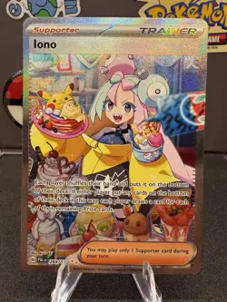 Pokemon TCG Iono Full Art Holo Rare Card 269/193 NM Paldea Evolved - Image 1