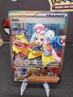 Pokemon TCG Iono Full Art Holo Rare Card 269/193 NM Paldea Evolved - Image 2