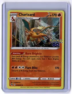 Charizard 010/078 Holo Rare Holo Pokemon GO NM - Image 1