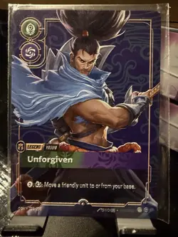 Riftbound Yasuo, Unforgiven METAL Card Las Vegas Prize Wall Promo - Image 1