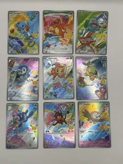 Pokemon 2026 First Partner Illustration Collection Series 1 Promos Set 9 cards - Image 1