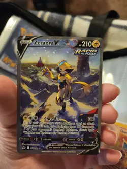 Pokemon TCG Zeraora v Full Art Ultra Rare Card Chilling Reign - Image 2