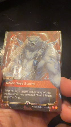Riftbound Volibear Relentless Storm METAL Card Prize Wall Promo - Image 2