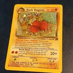 Pokemon TCG Dark Dugtrio Team Rocket 2000 50 HP Holo Rare Unlimited 6/82 - Image 1
