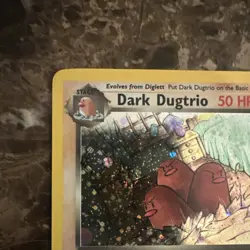 Pokemon TCG Dark Dugtrio Team Rocket 6/82 Unlimited Holo Rare 50 HP Stage 1 MINT - Image 3