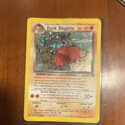 Pokemon TCG Dark Dugtrio Team Rocket Holo Rare 6/82 50 HP Unlimited - Image 1