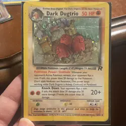 Pokemon TCG Dark Dugtrio Team Rocket Holo Rare 6/82 50 HP Unlimited - Image 2