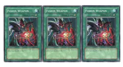 Yugioh- 3X Fusion Weapon - Common - Unlimited - DR3-EN047 - Light Play - Image 1