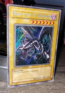 Yugioh Red-Eyes B. Dragon BPT-005 Secret Rare Limited Edition LP/MP Foil - Image 1