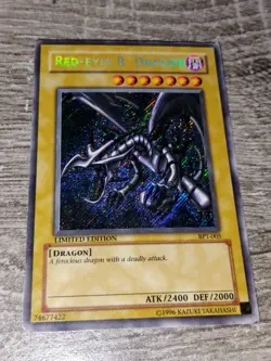 Yugioh Red-Eyes B. Dragon BPT-005 Secret Rare Limited Edition LP/MP Foil - Image 3