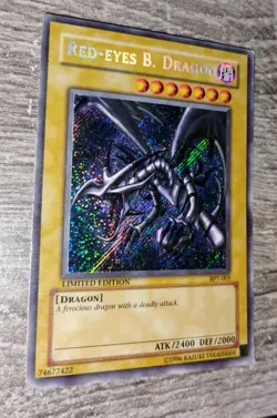 Yugioh Red-Eyes B. Dragon BPT-005 Secret Rare Limited Edition LP/MP Foil - Image 4