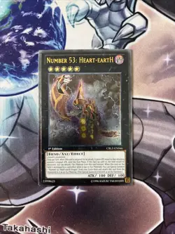 (YCL) Yugioh! Number 53: Heart-eartH CBLZ-EN046 Ultimate Rare 1st Edition VLP - Image 1