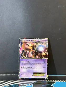 Pokemon Mewtwo TCG EX-BW45 Black White Black Star Promo Card Near Mint NM - Image 1