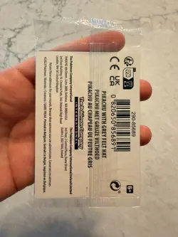 2023 Pokemon Van Gogh Pikachu Grey Felt Hat Promo SVP EN 085 Sealed - Image 2