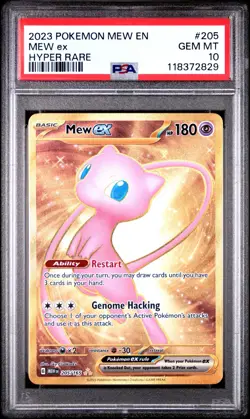 2023 Pokemon Mew EX 205/165 PSA 10 Full Art - Image 1