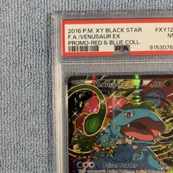 Venusaur EX XY123 Pokemon TCG XY Black Star Promo Full Art Foil PSA 7 - Image 2