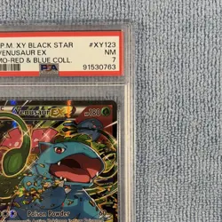 Venusaur EX XY123 Pokemon TCG XY Black Star Promo Full Art Foil PSA 7 - Image 3